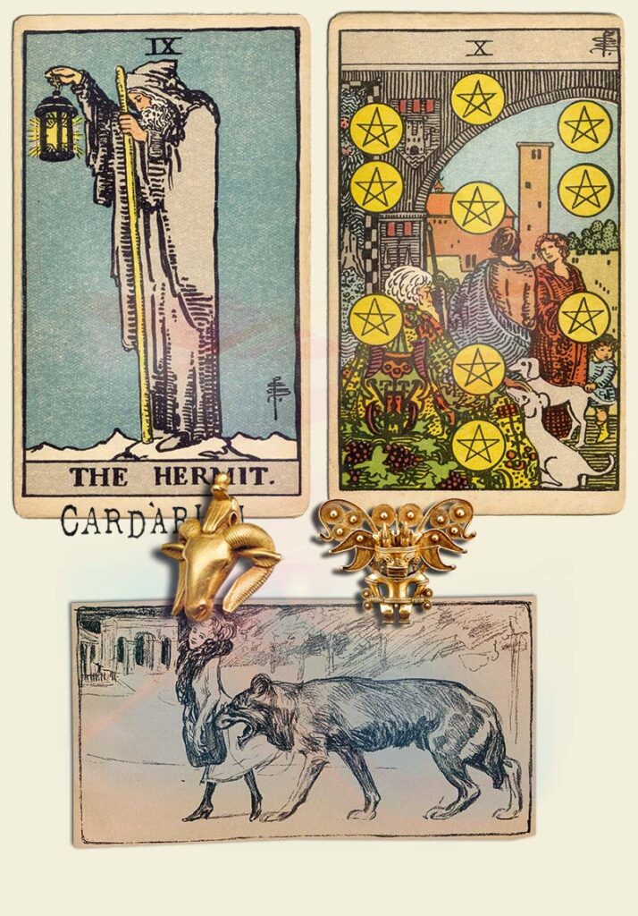 The Hermit and 10 of pentacles Combination