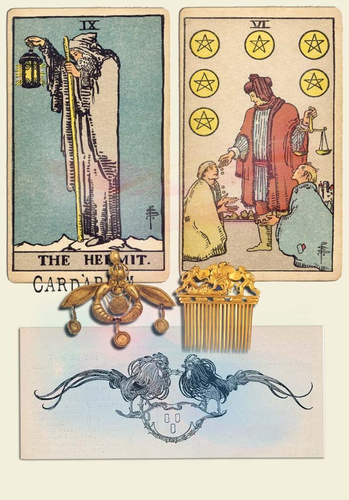 The Hermit and 6 of pentacles Combination