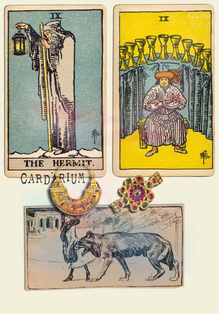 The Hermit and 9 of cups Combination