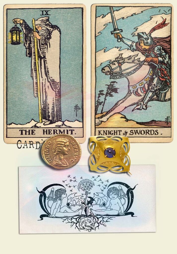 The Hermit and Knight of swords Combination