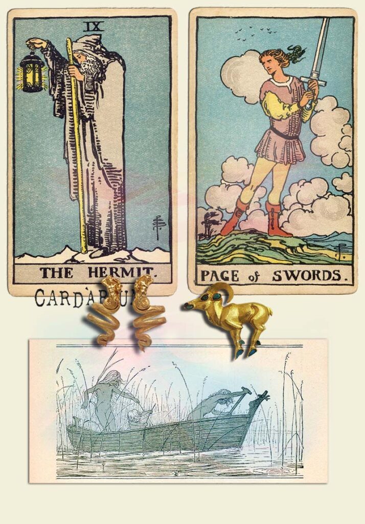 The Hermit and Page of swords Combination