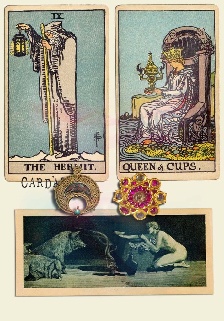 The Hermit and Queen of cups Combination