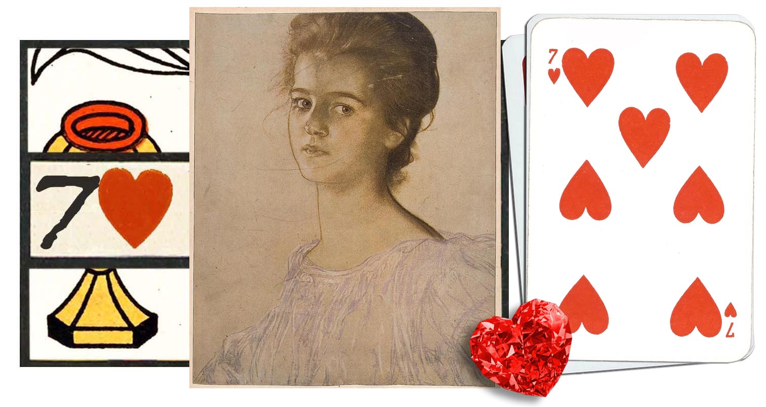 7 of Hearts meaning in Cartomancy and Tarot ⚜️ Cardarium