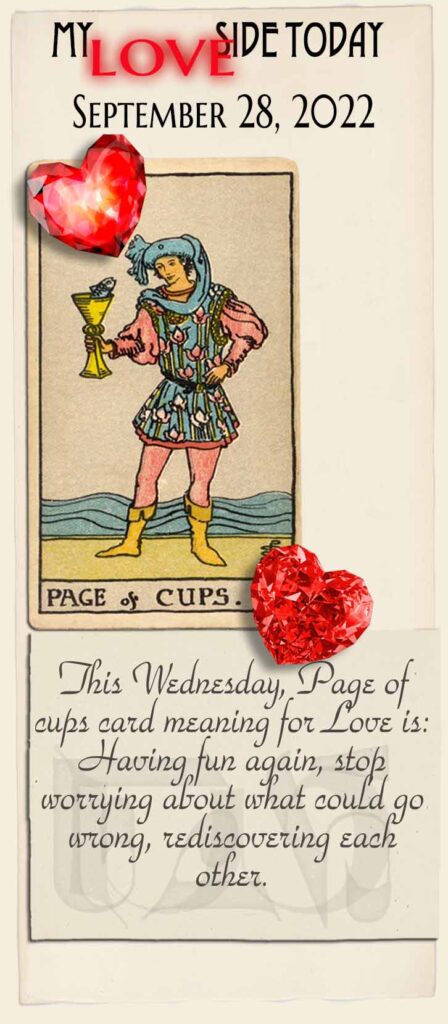 Page of cups Daily Card 2022 09 28
