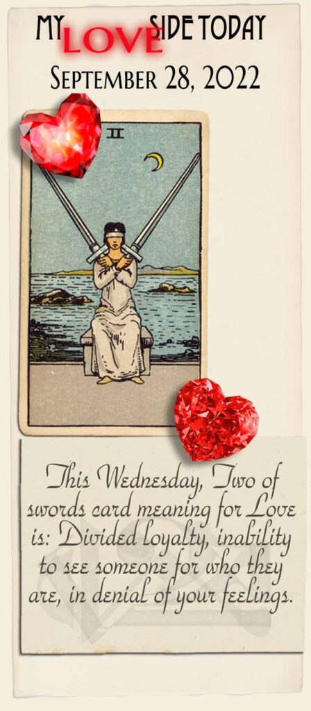 Two of swords Daily Card 2022 09 28