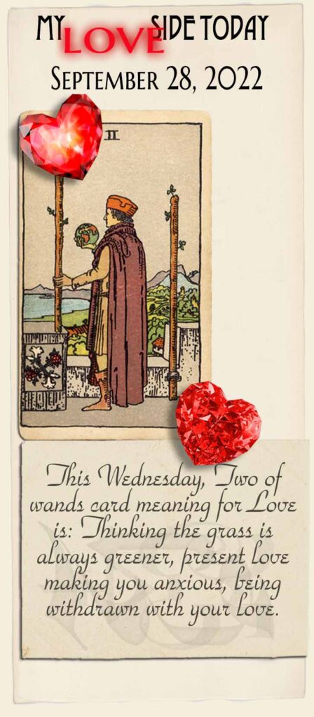 Two of wands Daily Card 2022 09 28